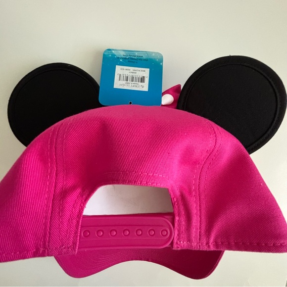 Disney Minnie Mouse Ears Adjustable Hat Baseball Cap Adult NWT - Picture 8 of 11